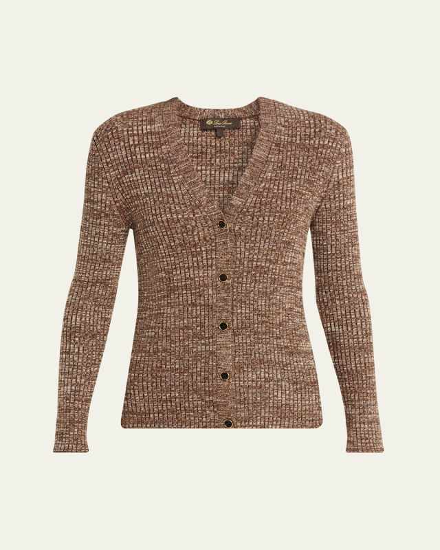 Banff V-Neck Cashmere Rib Cardigan